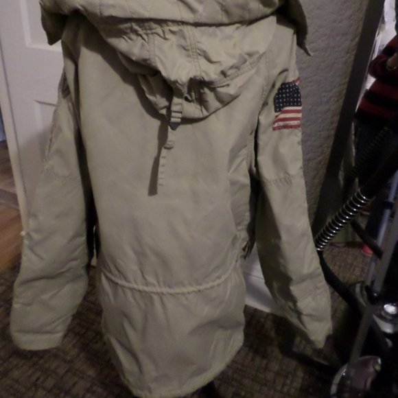 Denim & Supply Men's Military Hooded Jacket Size L - Picture 6 of 10